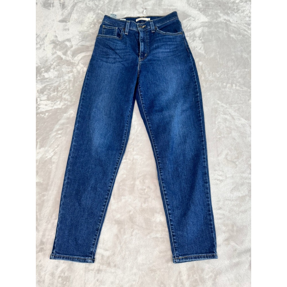 Levi's High Waisted Mom Jean Dark Wash Blue Size 27